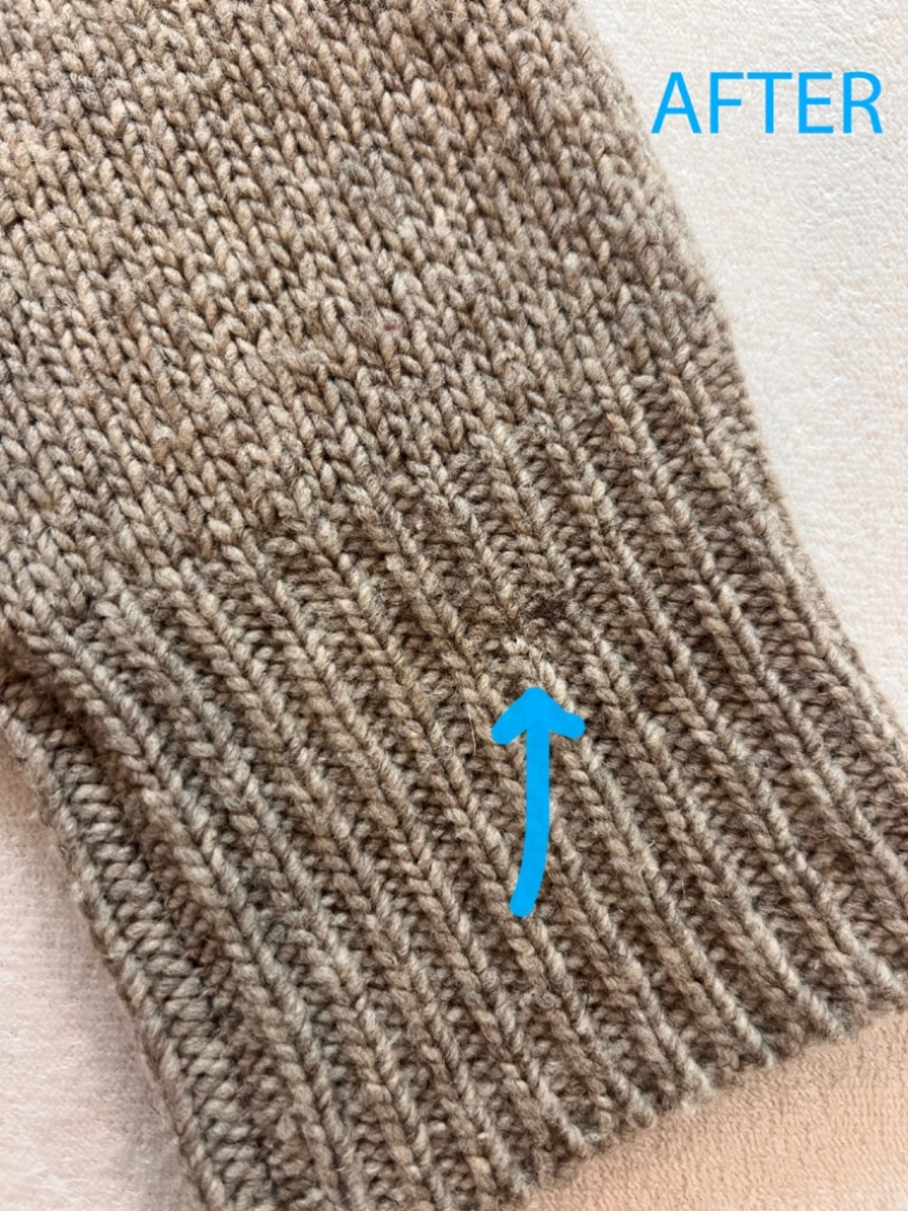 Babaa Wool Mock Neck Jumper no15 in Mist - Picture 6 of 7